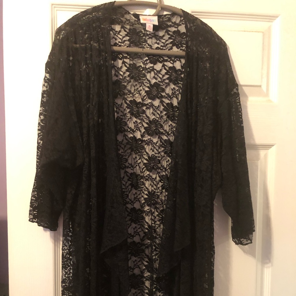 Lularoe Black Lace Shirley